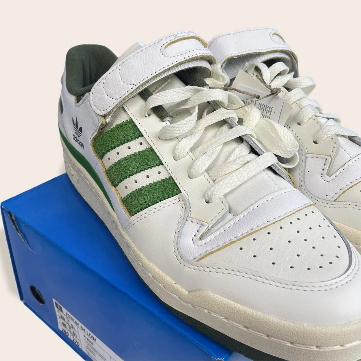 Adidas originals Forum 84 low trainers - Green/Cream