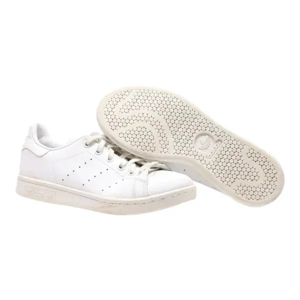 ADIDAS Stan Smith Sneaker Trainers White Leather Girls UK 4.5