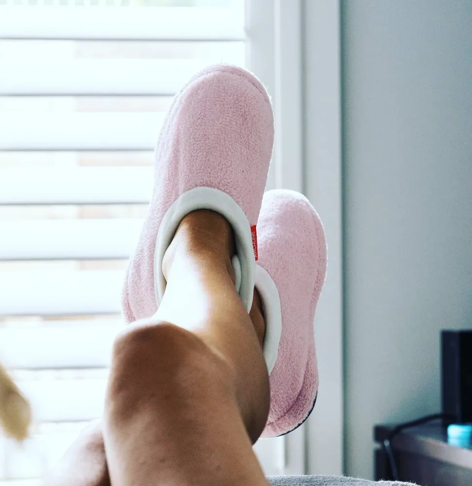 ARCHLINE Orthotic Slippers Closed Scuffs Pain Relief Moccasins - Pink - EUR 38