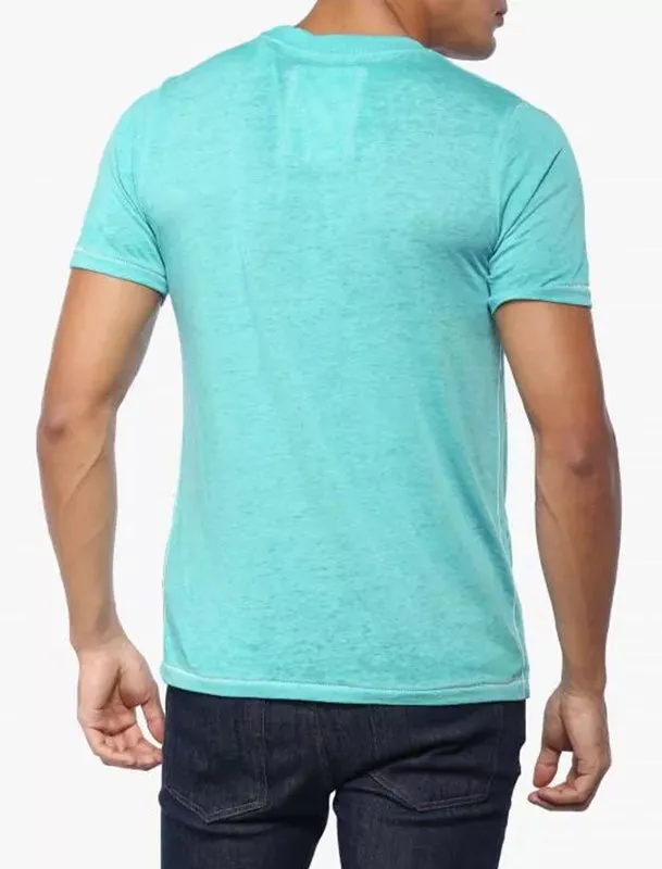 Auburn Point Burnout T-Shirt in Aqua Sea - Tokyo Laundry