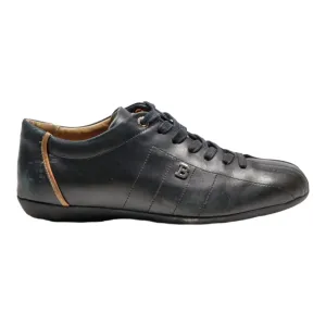 BALLY Sneaker Trainers Black Leather Mens UK 5