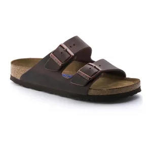 Birkenstock Unisex Arizona Soft Footbed Oiled Leather Sandal - Habana