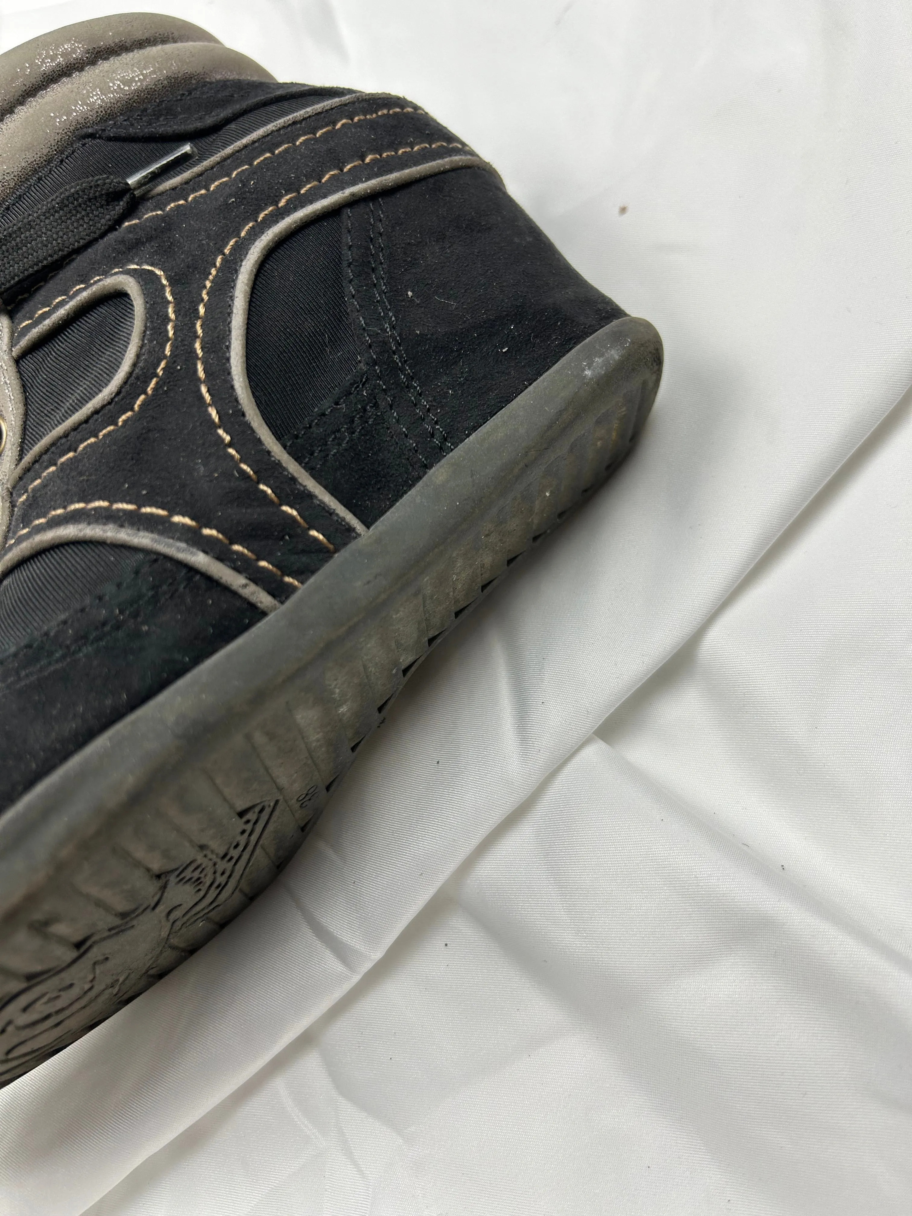 Black platform heels trainers (38)