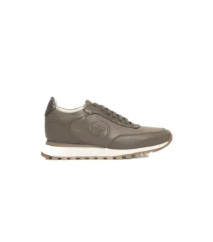 Cerruti 1881 Beigekleurige Lederen Dames Sneakers
