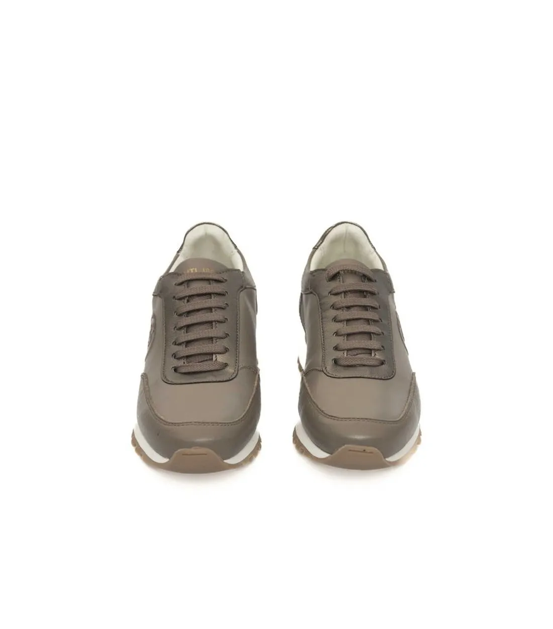 Cerruti 1881 Beigekleurige Lederen Dames Sneakers