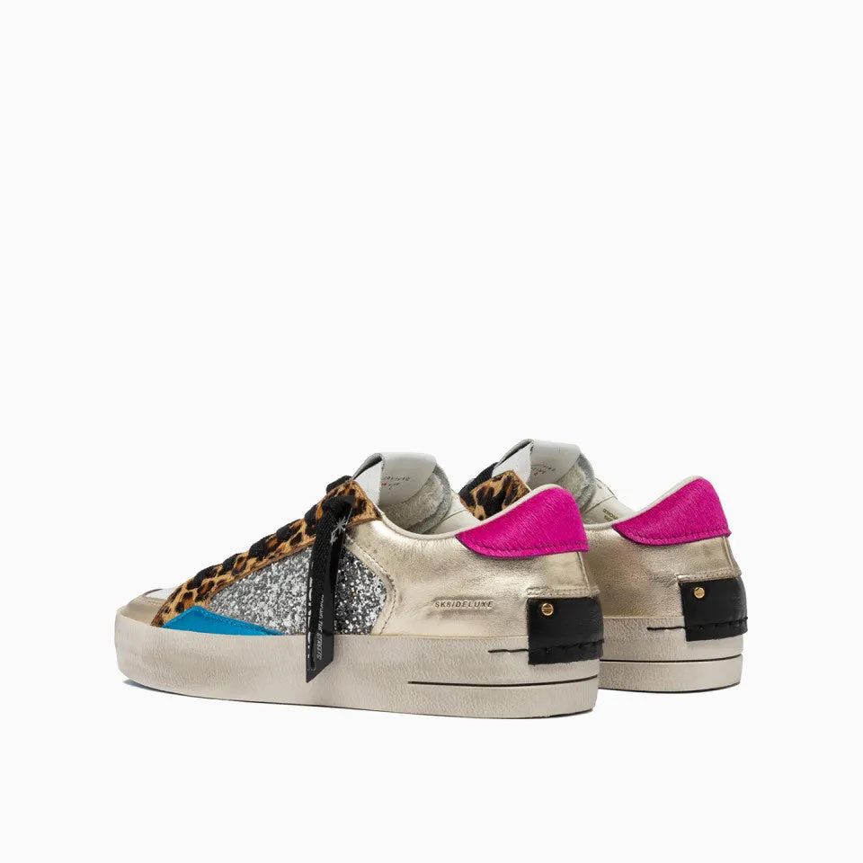 Crime London SK8 DELUXE LEOPARD SHINE