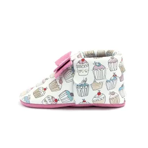Cupcakes Bow Moccasins