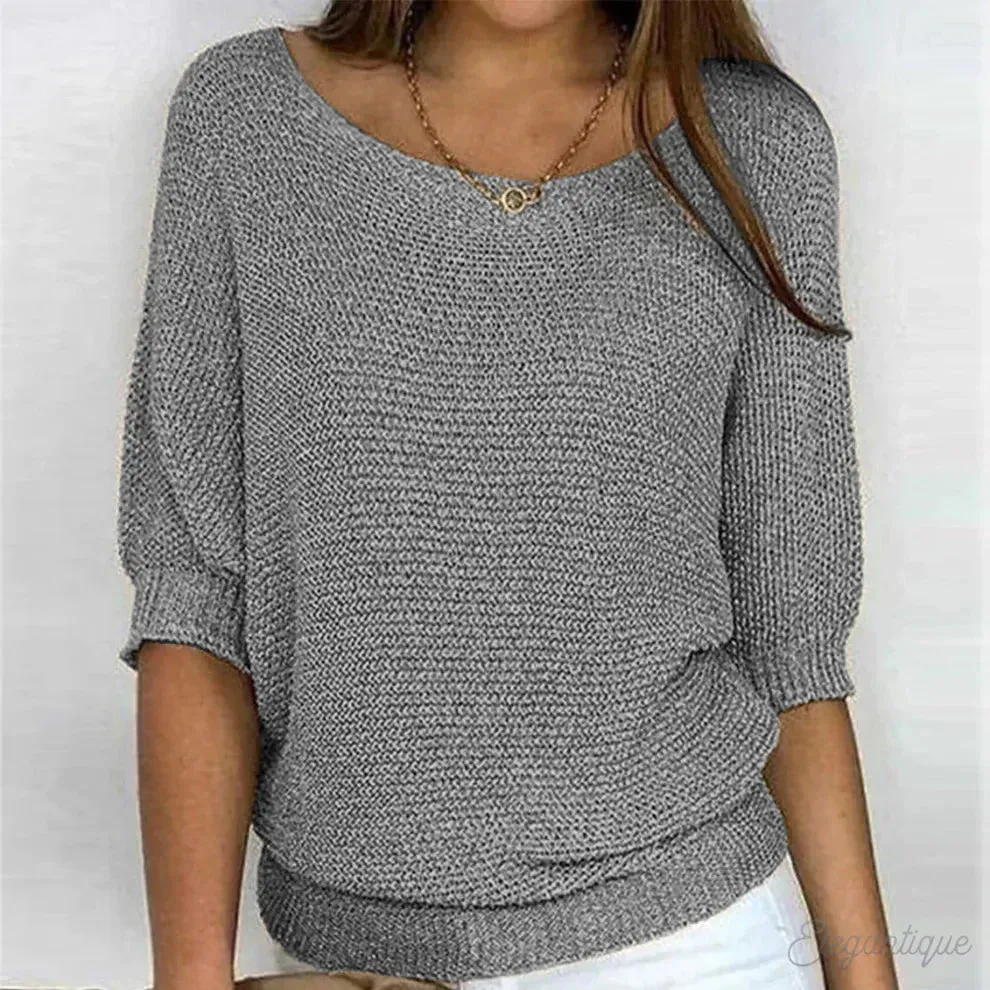 Daniella  Elegant Cable Knit Sweater