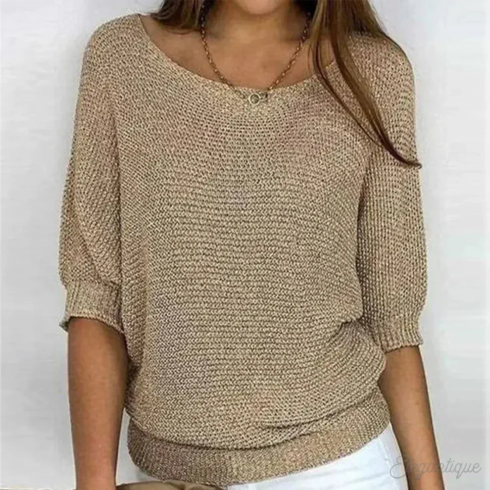 Daniella  Elegant Cable Knit Sweater