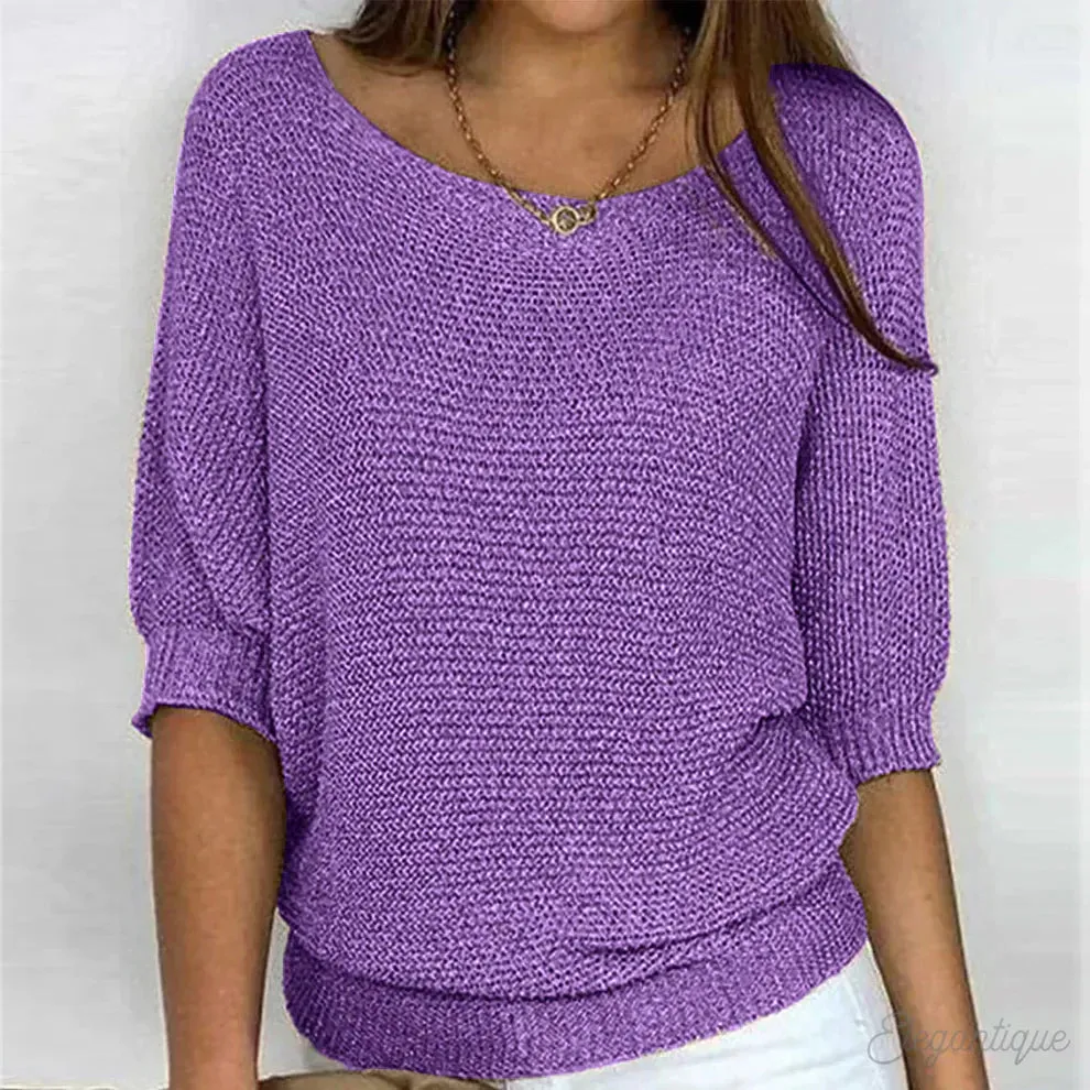 Daniella  Elegant Cable Knit Sweater