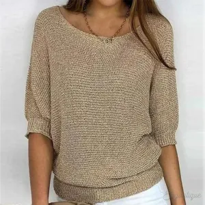 Daniella  Elegant Cable Knit Sweater