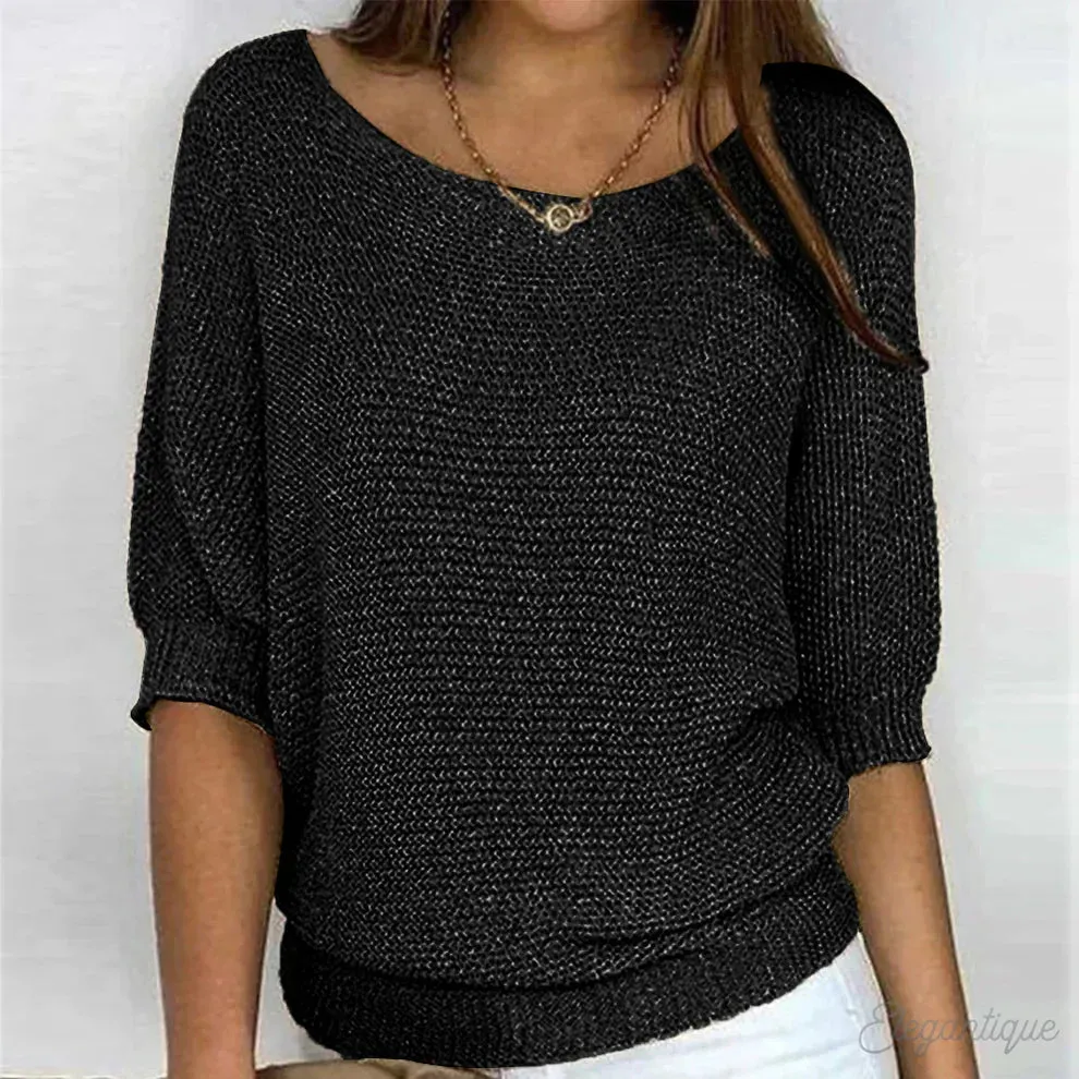Daniella  Elegant Cable Knit Sweater