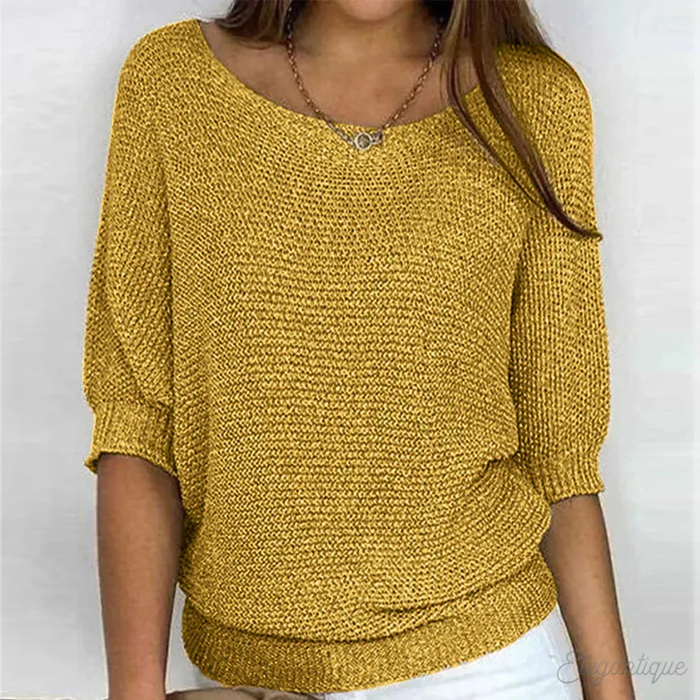 Daniella  Elegant Cable Knit Sweater
