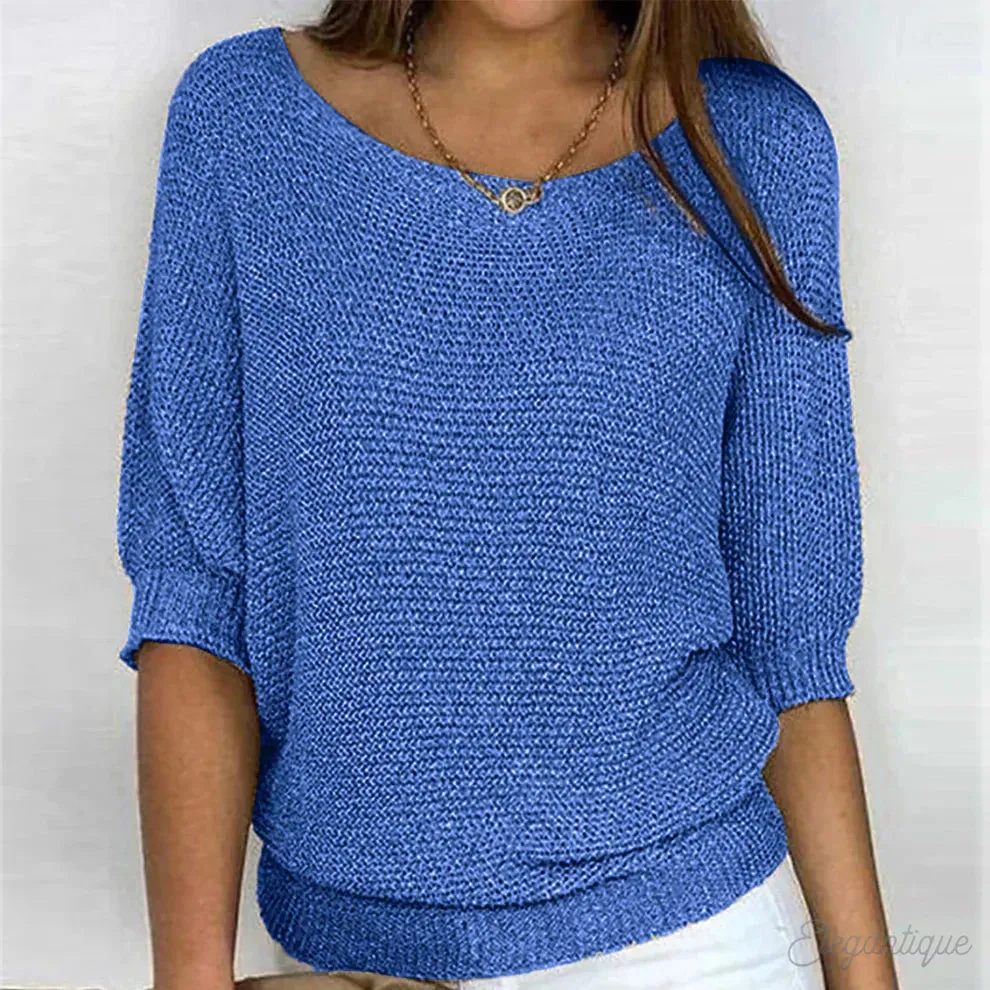 Daniella  Elegant Cable Knit Sweater