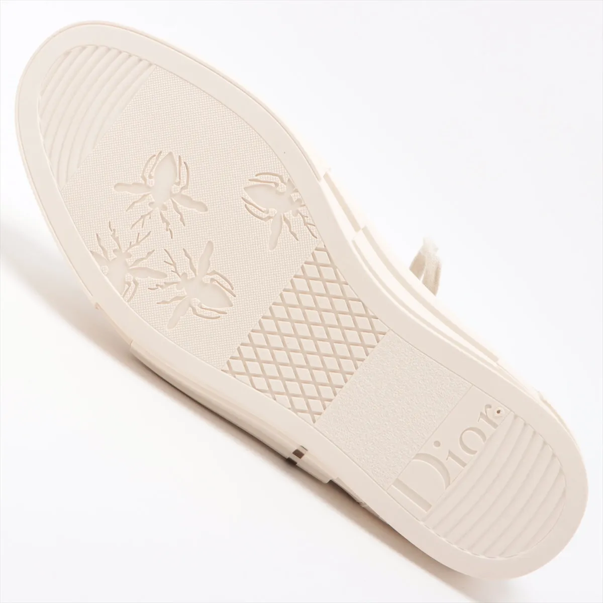 Dior B23 Canvas High Cut Trainers 41  Beige Earl