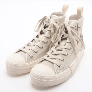 Dior B23 Canvas High Cut Trainers 41  Beige Earl