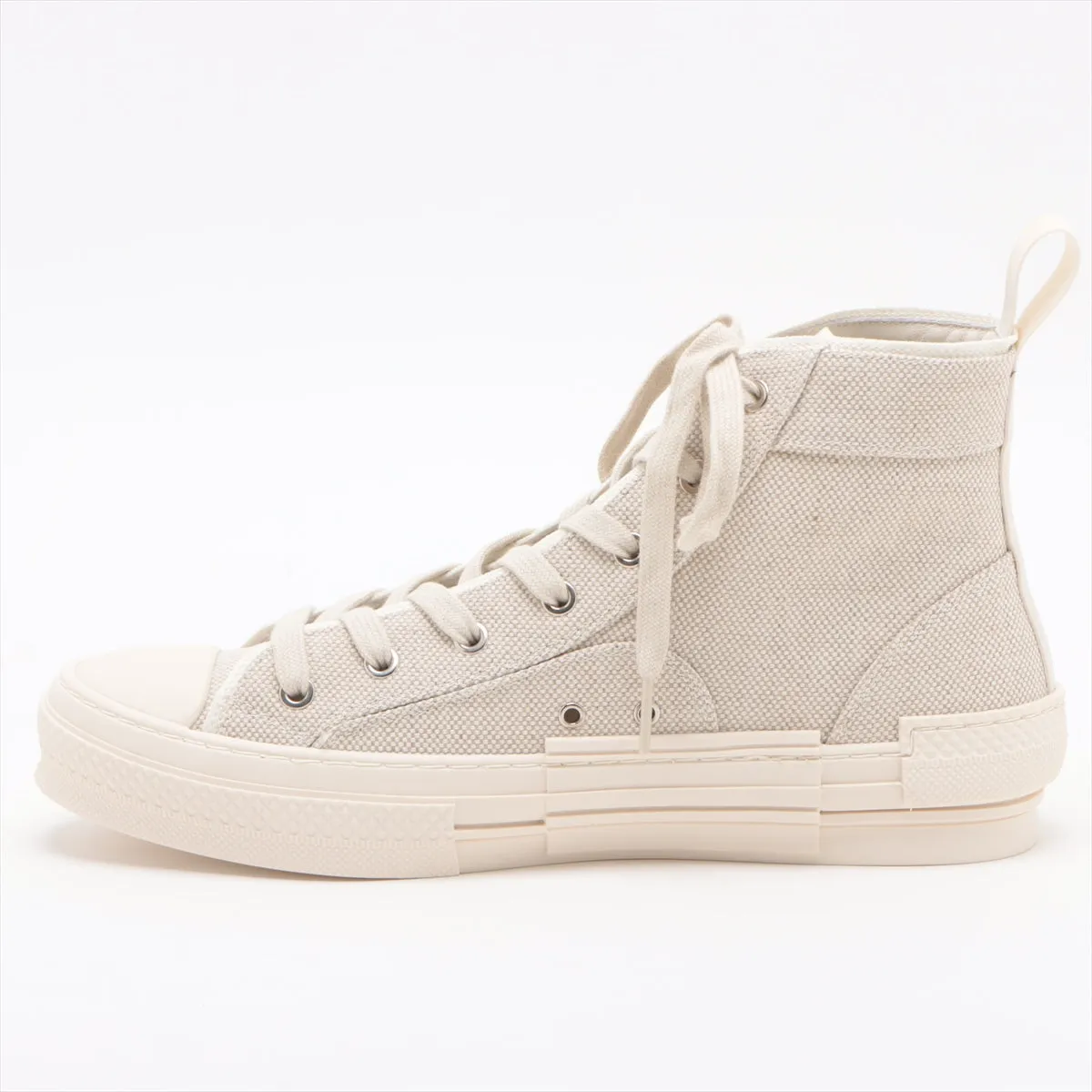 Dior B23 Canvas High Cut Trainers 41  Beige Earl