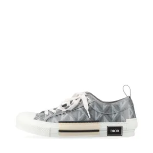 Dior B23 PVC  Leather Trainers EU42  Grey NV0422 CD Diamond Box