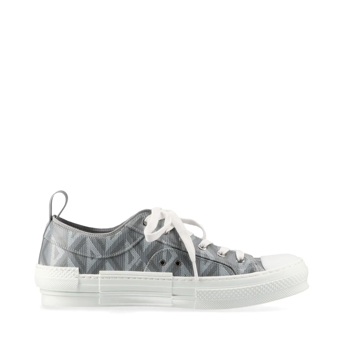 Dior B23 PVC  Leather Trainers EU42  Grey NV0422 CD Diamond Box