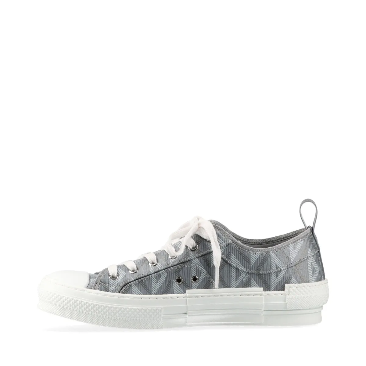Dior B23 PVC  Leather Trainers EU42  Grey NV0422 CD Diamond Box