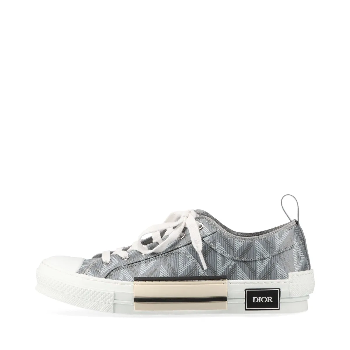 Dior B23 PVC  Leather Trainers EU42  Grey NV0422 CD Diamond Box
