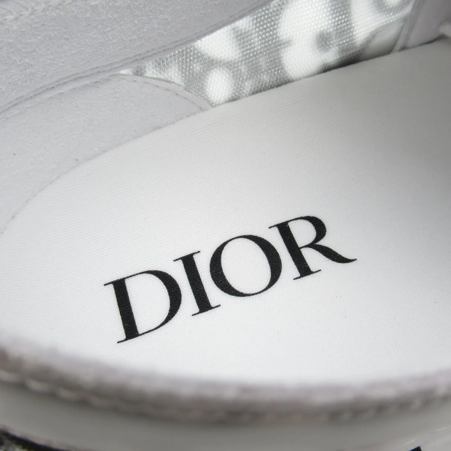Dior Lock Cut Trainers Shoes  Linen White 3SN249YJP06942
