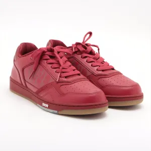 Dior Oblique Leather Trainers 41  Red NV0421