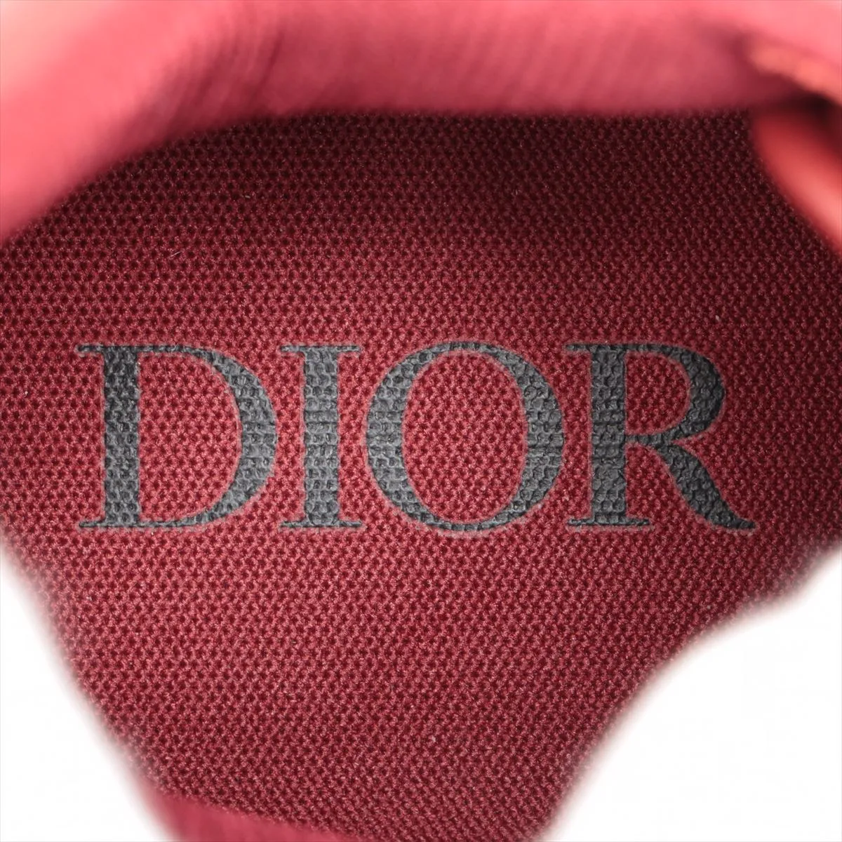 Dior Oblique Leather Trainers 41  Red NV0421