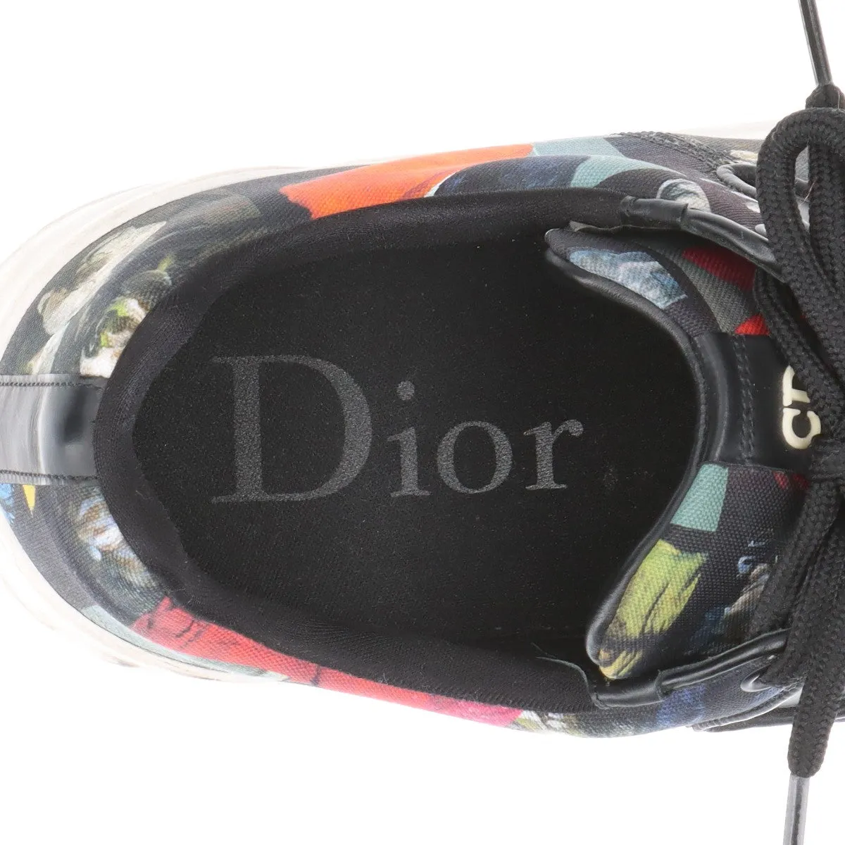 Dior Om B17 Canvas Trainers 41 Mens Multicolor 18ELI Printed Analog Digital