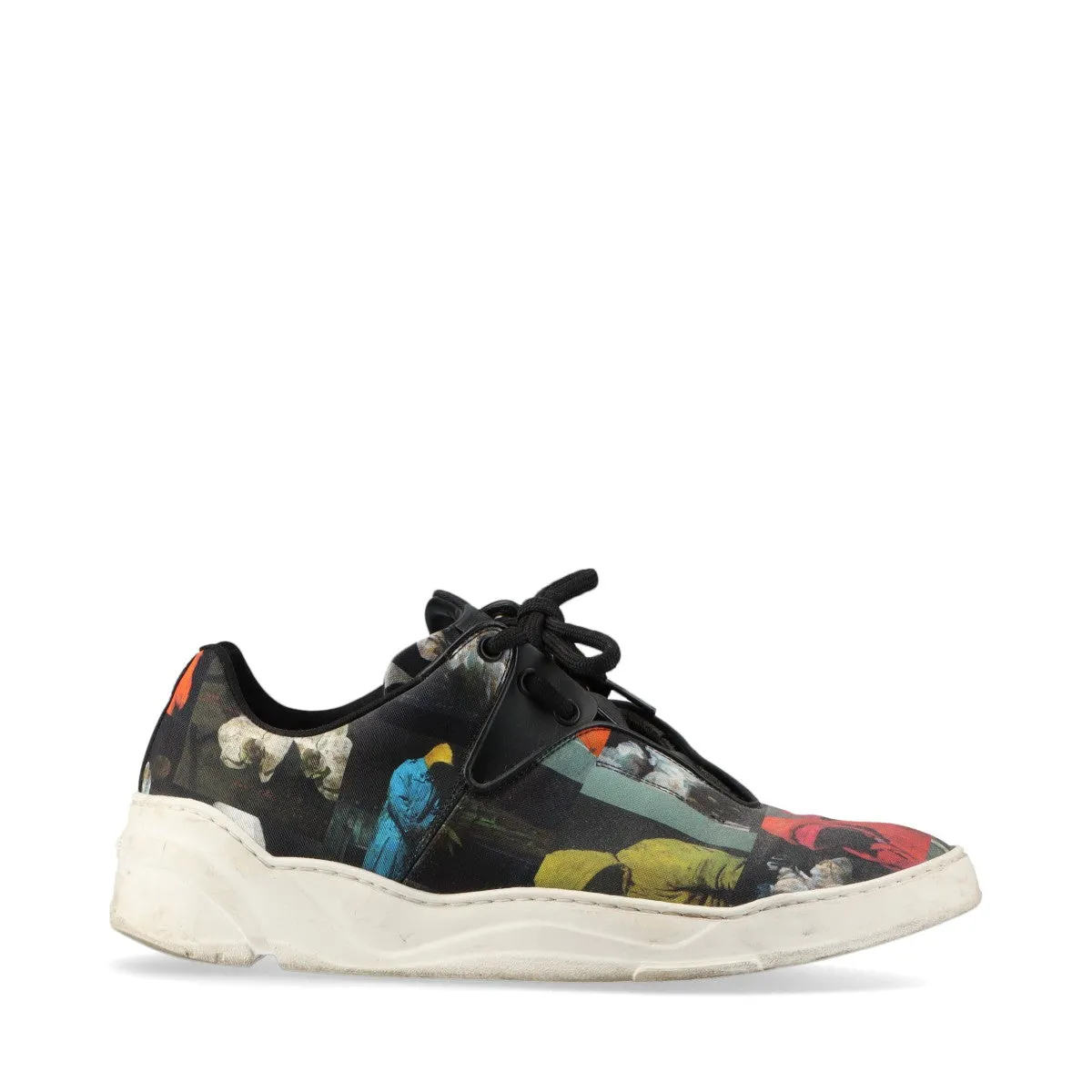 Dior Om B17 Canvas Trainers 41 Mens Multicolor 18ELI Printed Analog Digital