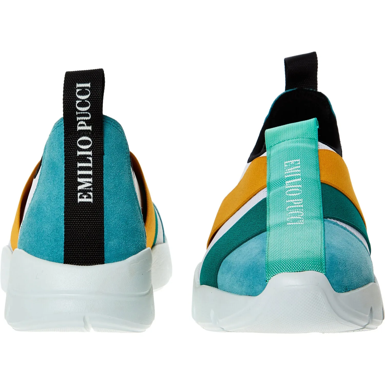EMILIO PUCCI  Multicolured Suede Trainers