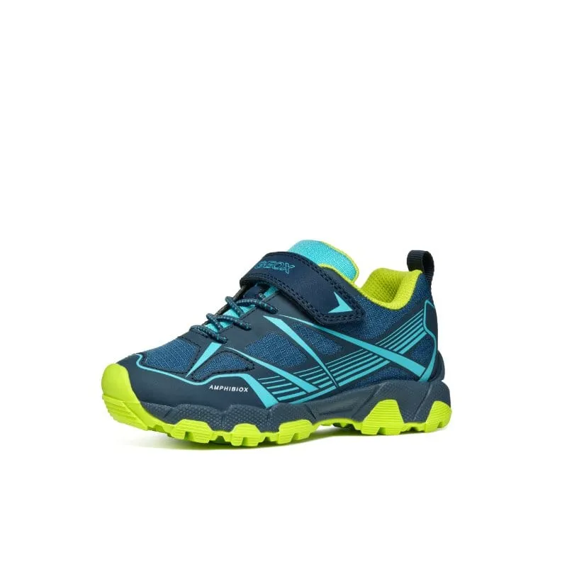 Geox Boys Junior Navy Waterproof Treck Shoe - J463ZA