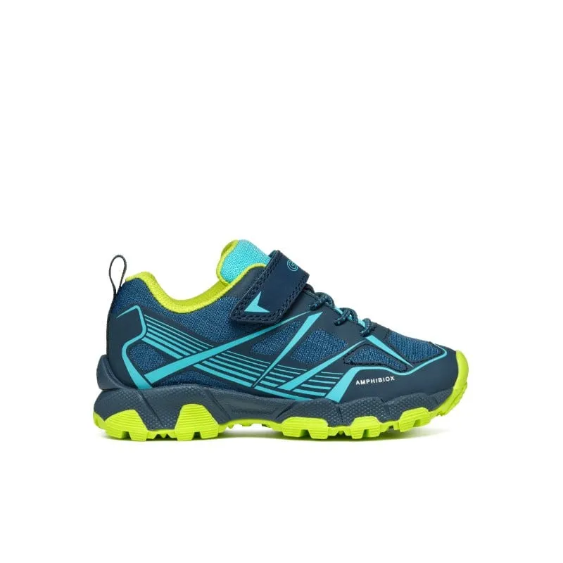 Geox Boys Junior Navy Waterproof Treck Shoe - J463ZA