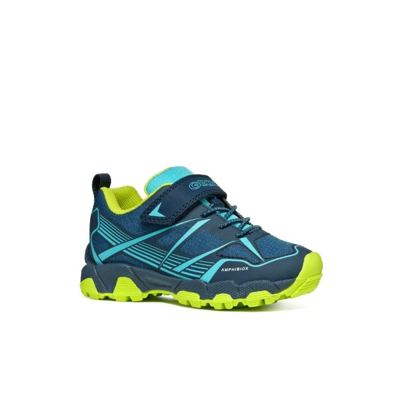 Geox Boys Junior Navy Waterproof Treck Shoe - J463ZA