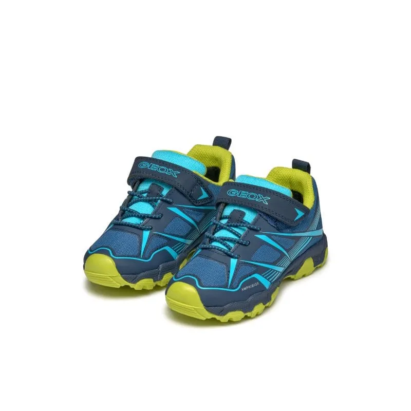 Geox Boys Junior Navy Waterproof Treck Shoe - J463ZA
