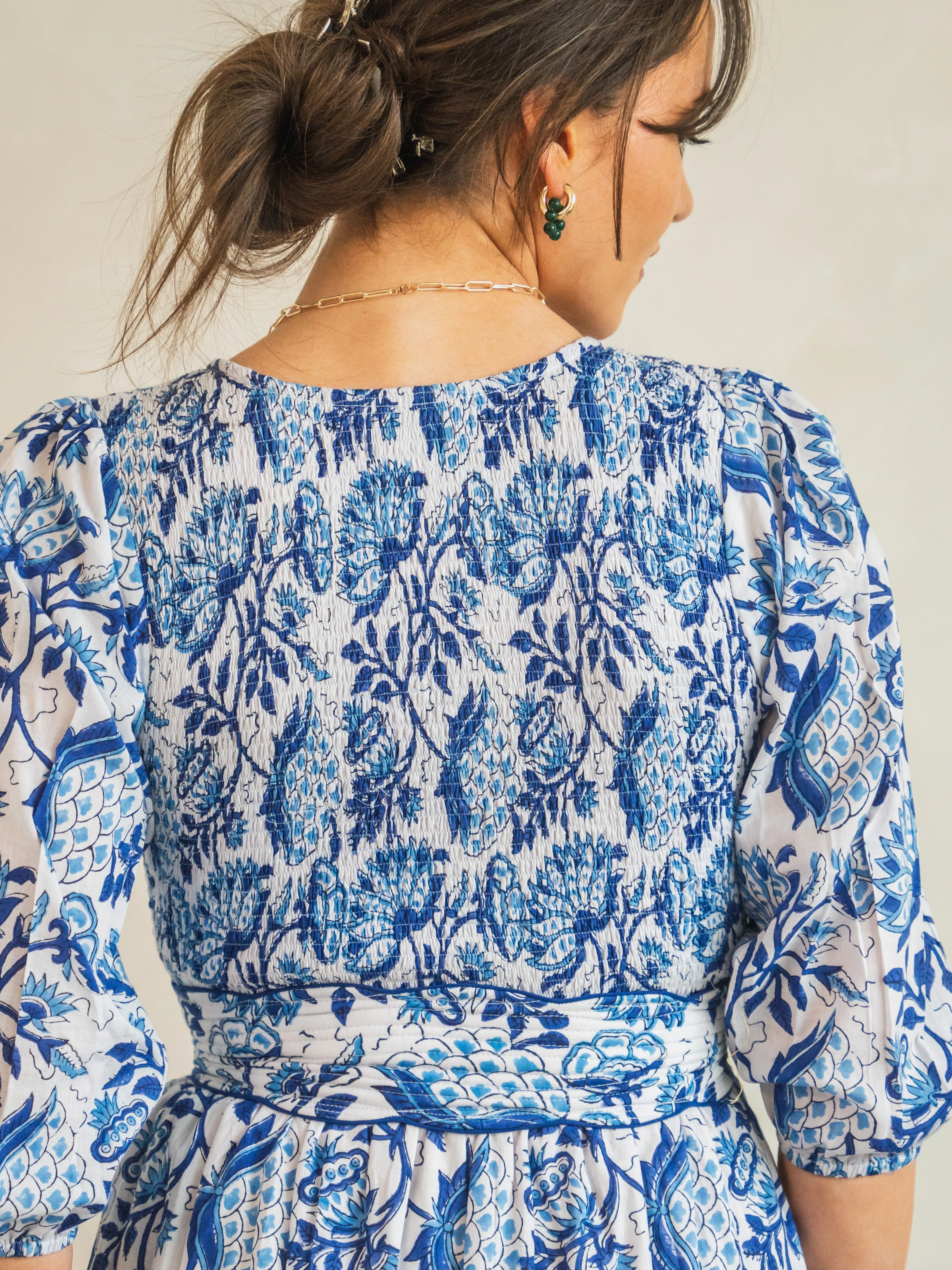 'GRACE' DRESS IN CHINA BLUE