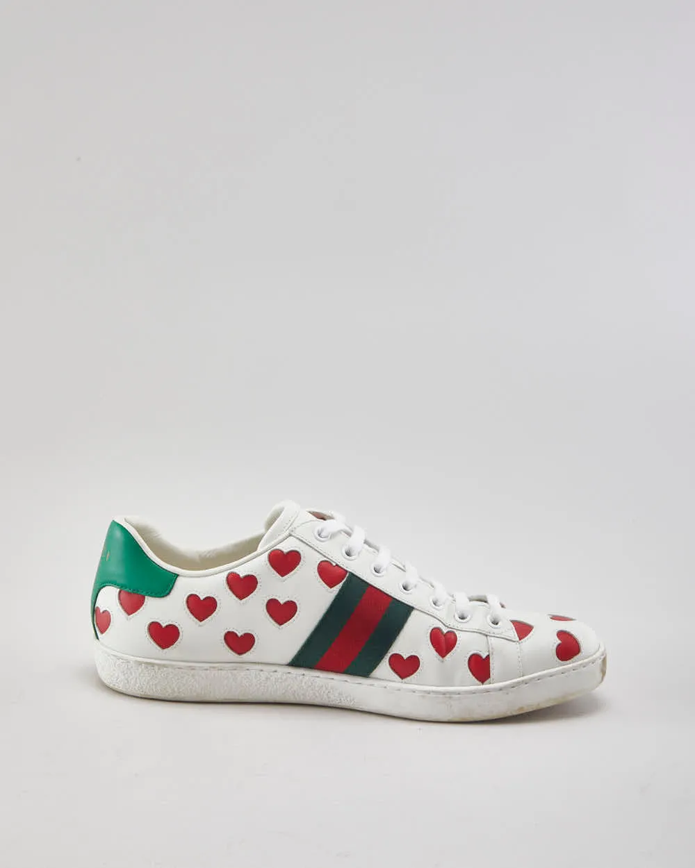 Gucci Ace Valentines Hearts Trainers - UK7.5