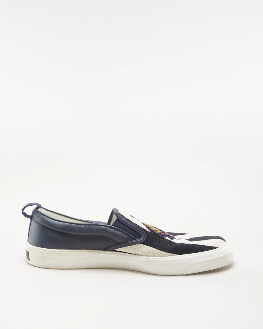 Gucci Canvas Anchor Slip On Trainers - EU44