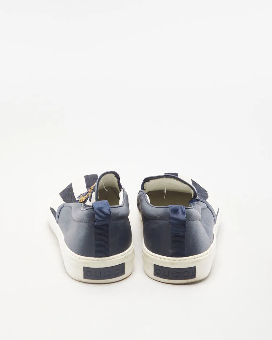 Gucci Canvas Anchor Slip On Trainers - EU44