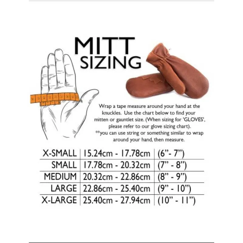 Hides in Hand The Original Moose Hide Mitt Lined