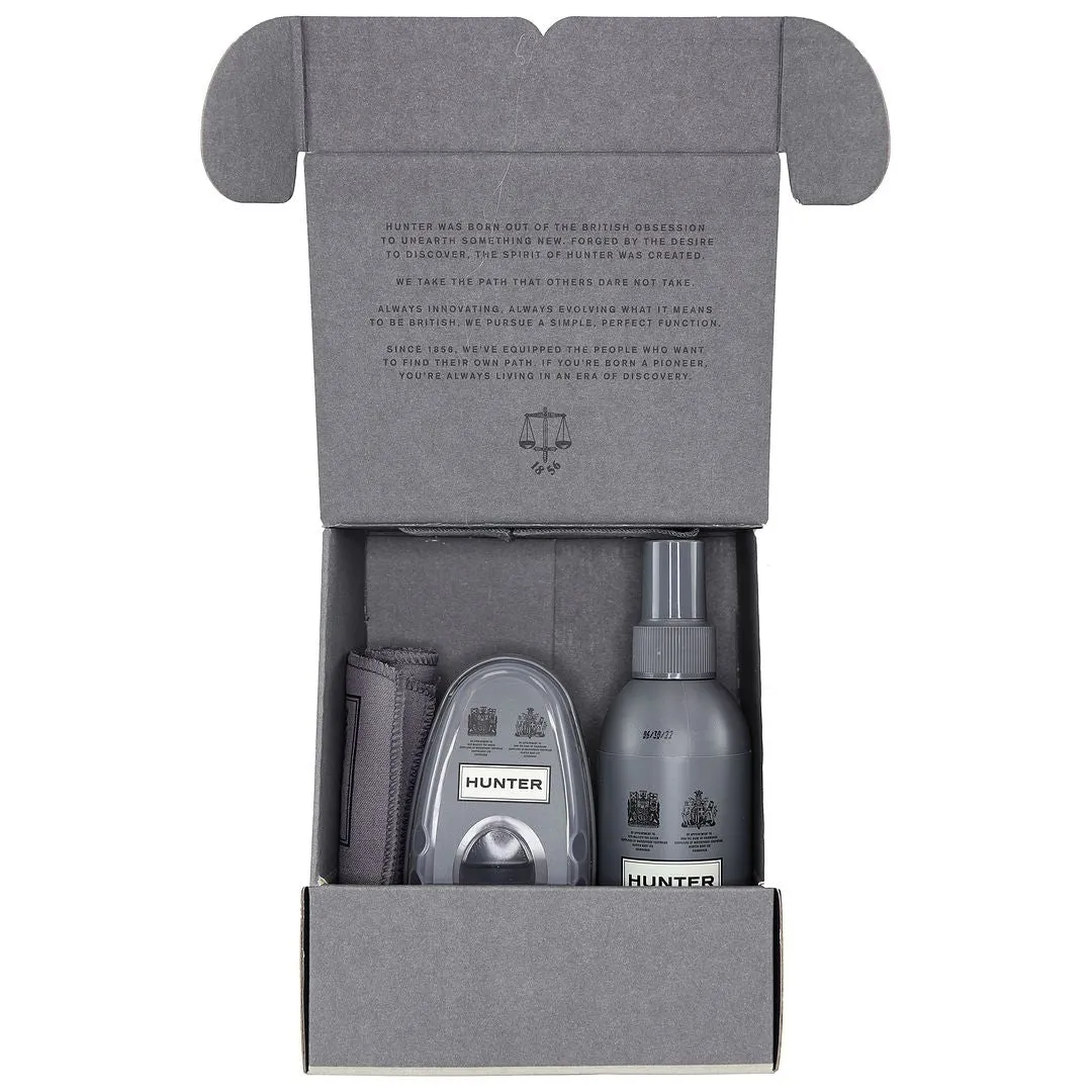 Hunter Cotton Cloth Boot Shine 6ML Rubber Buffer 100ML Care Kit