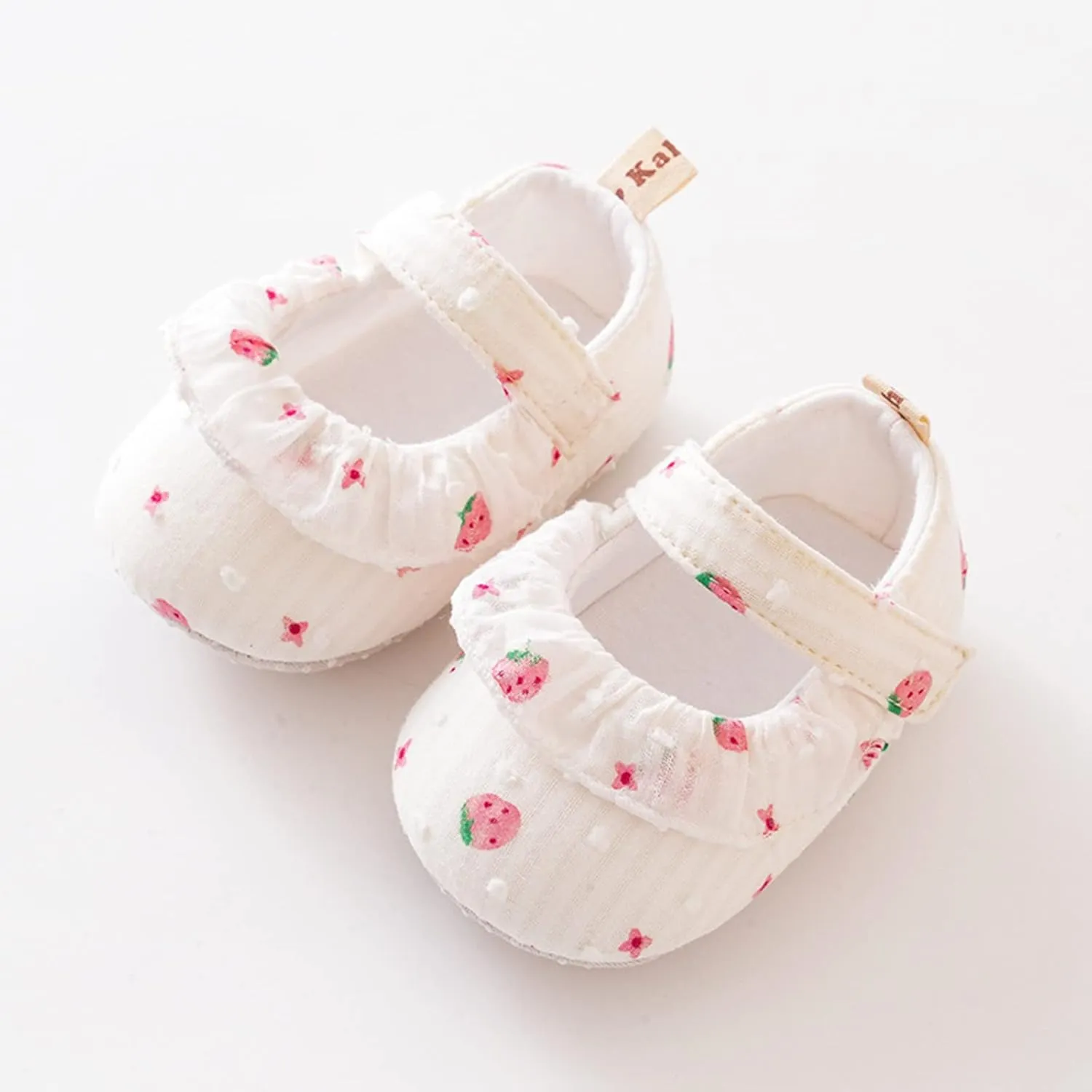 Infant Toddler Shoes Strawberry Prints Soft Soled Non Slip Socks Baby Floor Shoes Socks Spring And Summer Flat