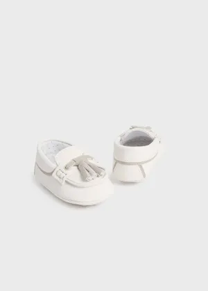Ivory Newborn Boy Pre-Walker Moccasins