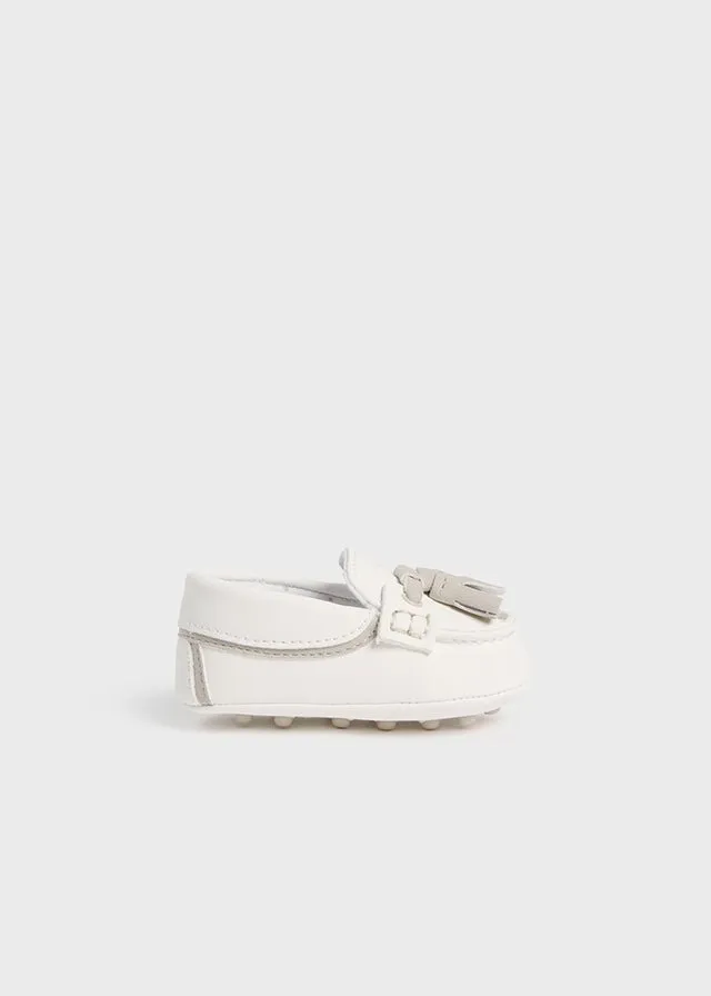 Ivory Newborn Boy Pre-Walker Moccasins