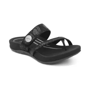 Izzy Adjustable Slide - Black Sparkle