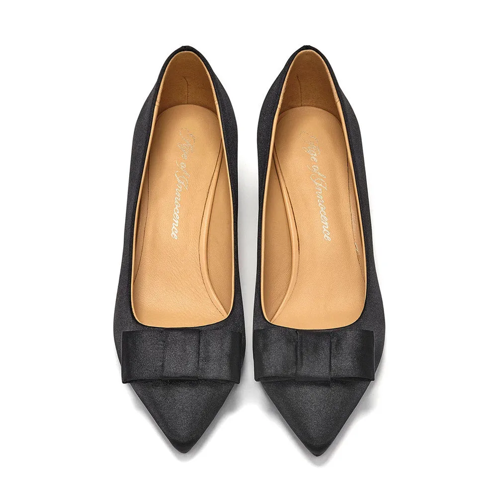 Jacqueline Satin Black