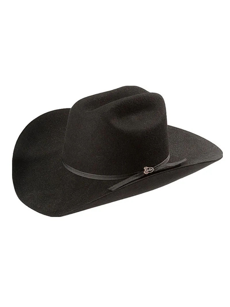 Justin JF0242ROPE40 2X Roper Western Felt Hat Black