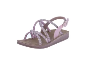 KID'S SHOES PINK RHINESTONE SANDALS RECOMMEND-64K