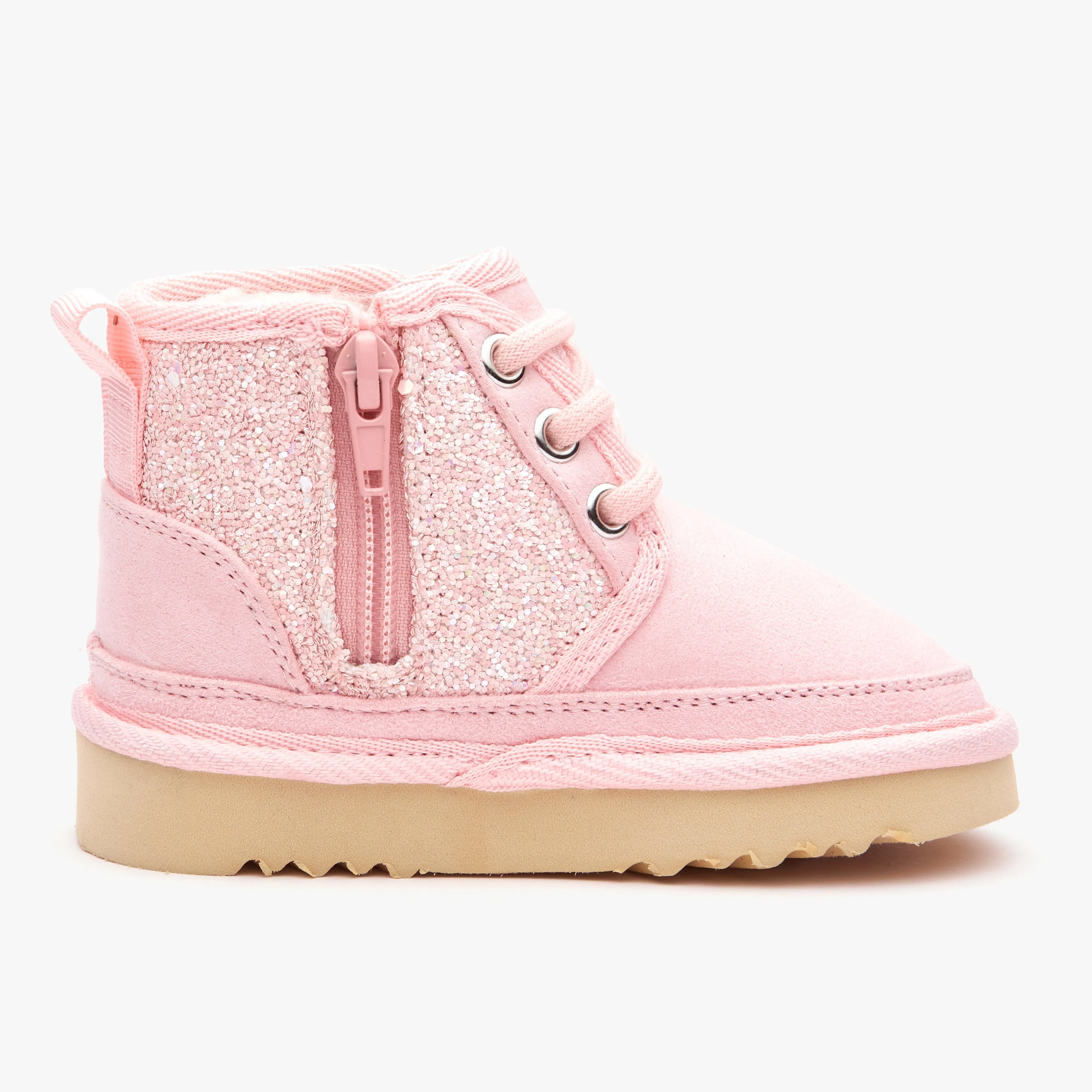 Kids Unisex Side Zipper Low Ankle Boots