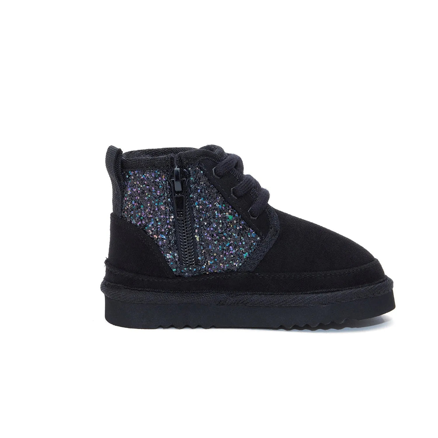 Kids Unisex Side Zipper Low Ankle Boots